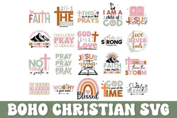 Download Boho Christian Svg Png Bundle - Premium Resources