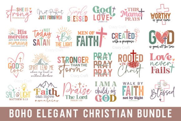 Download Boho Christian Svg Png Bundle - Premium Bundle